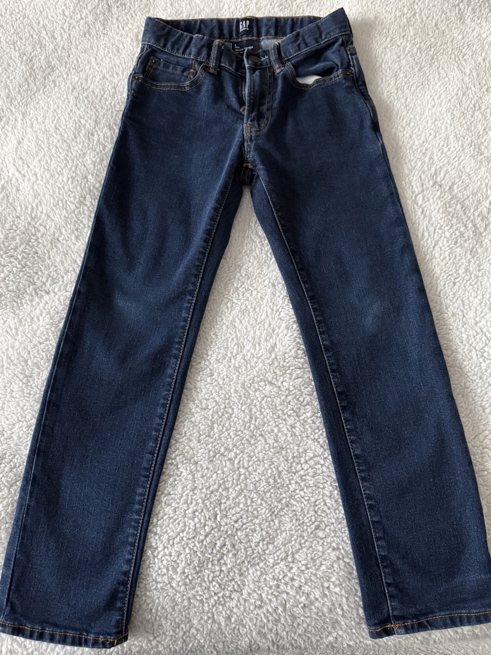 Gap Slim Stretch Straight Girls Size 8 Blue Jeans